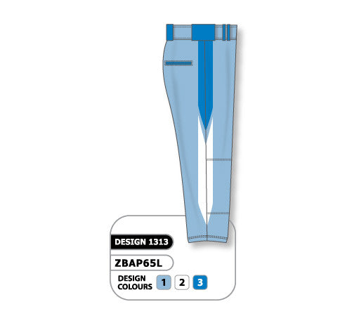 Athletic Knit Custom Sublimated Ladies Softball Pant Design 1313 (ZBAP65-1313)